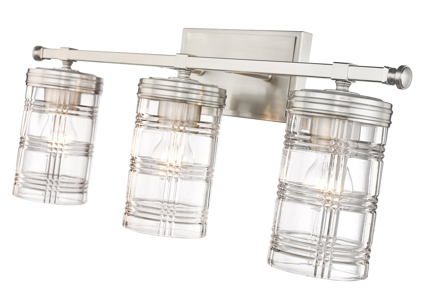 344-3V-BN - Archer 3 Light 25" Vanity - Brushed Nickel