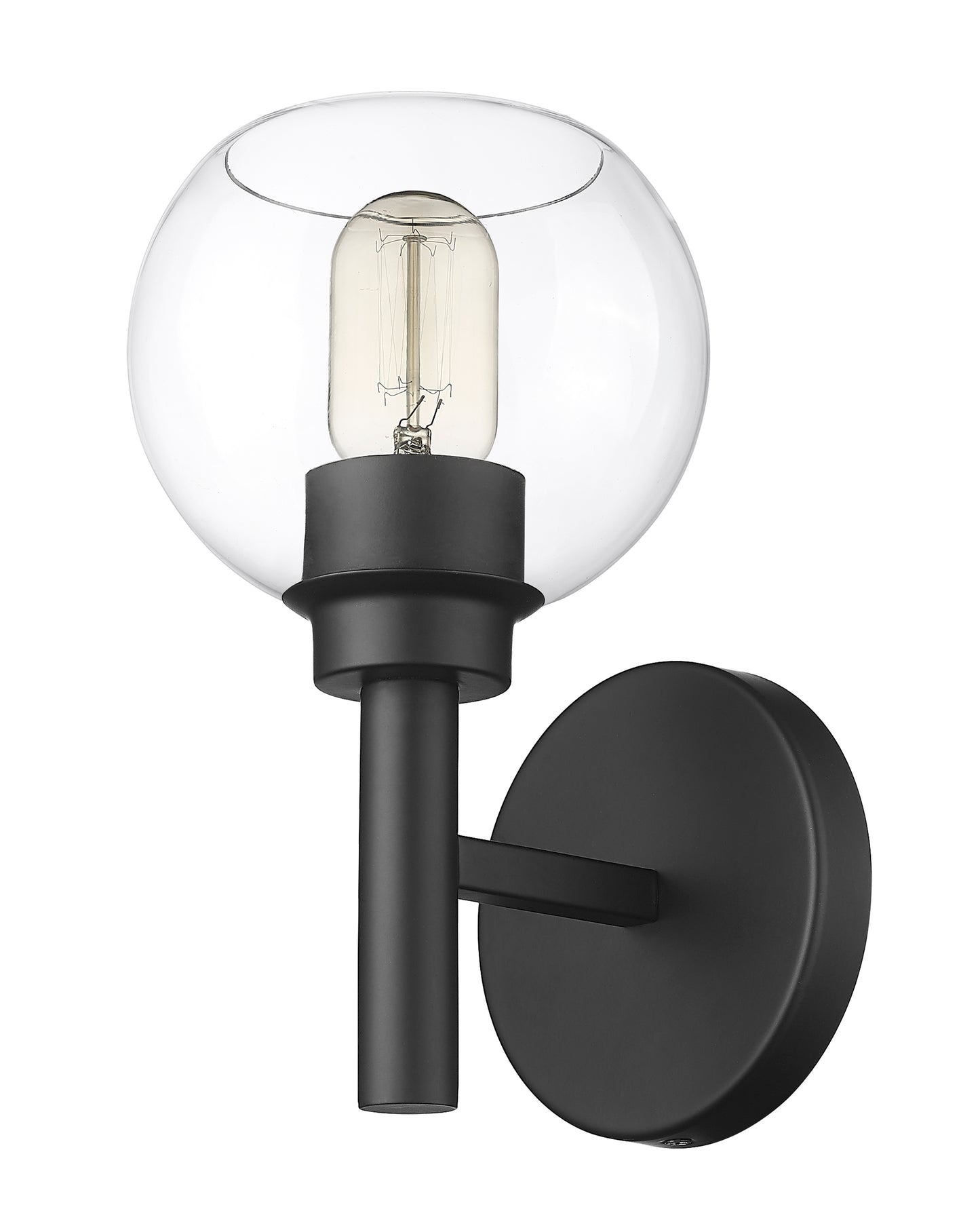 7502-1S-MB - Sutton 1 Light Wall 10" Sconce - Matte Black