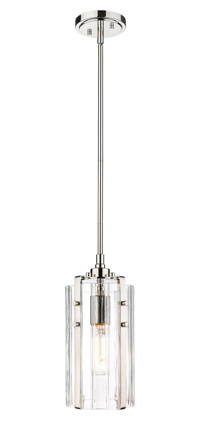 3036MP-PN - Alverton 1 Light 6" Pendant - Polished Nickel