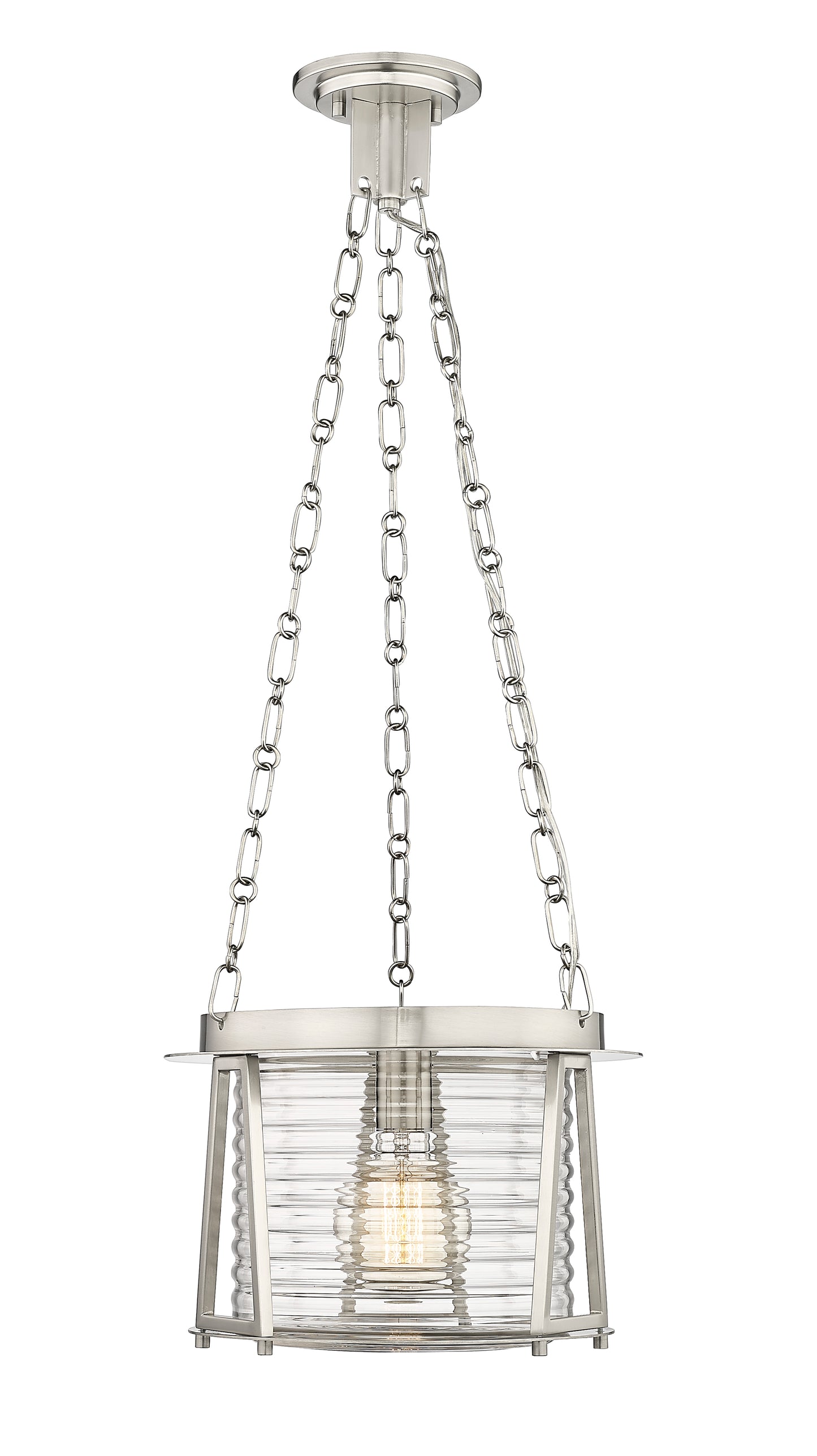 7503P13-BN - Cape Harbor 1 Light 13" Pendant - Brushed Nickel