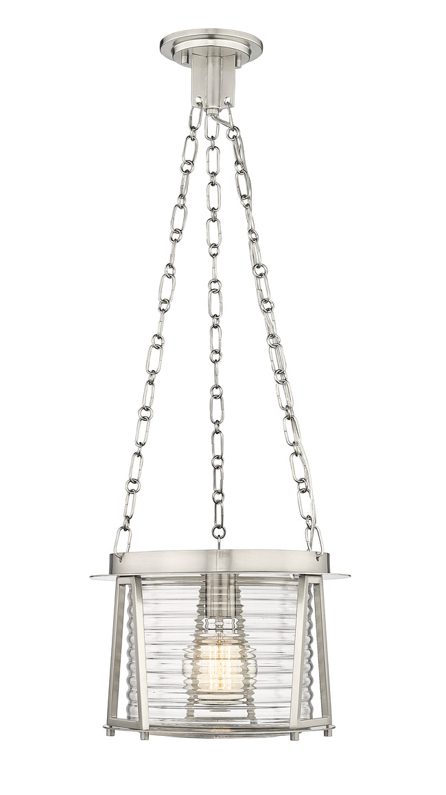 7503P13-BN - Cape Harbor 1 Light 13" Pendant - Brushed Nickel