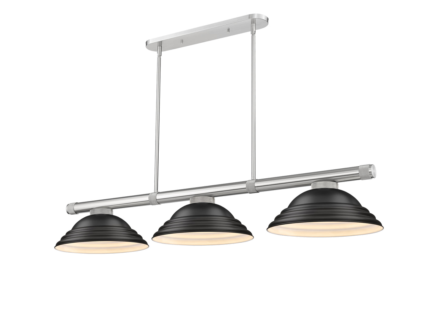 3050-3BN-SMB - Vanguard 3 Light 59" Billiard - Brushed Nickel