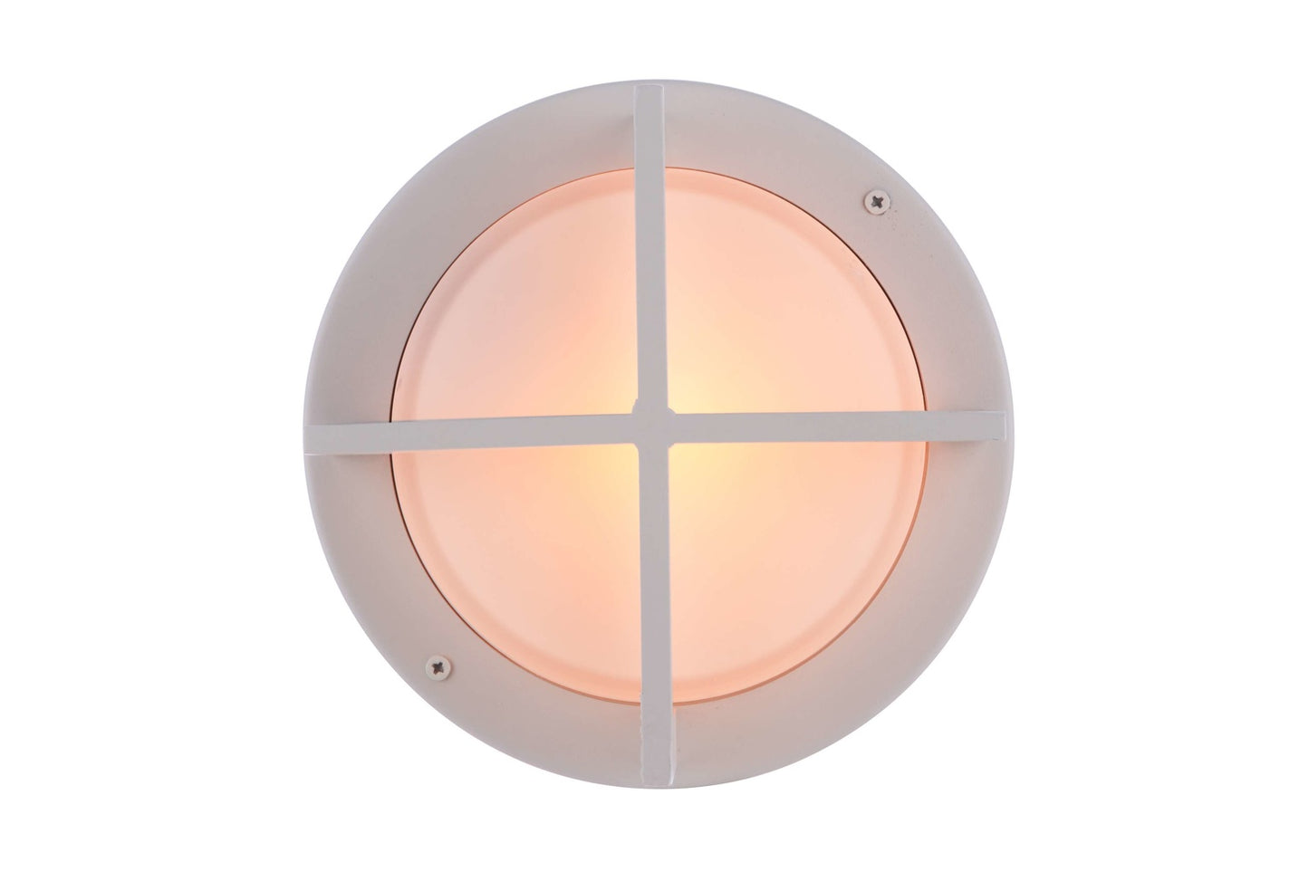 ZA5902-TW - Bulkhead Round 1 Light 3.94" High Outdoor Wall/Ceiling Mount - Textured White