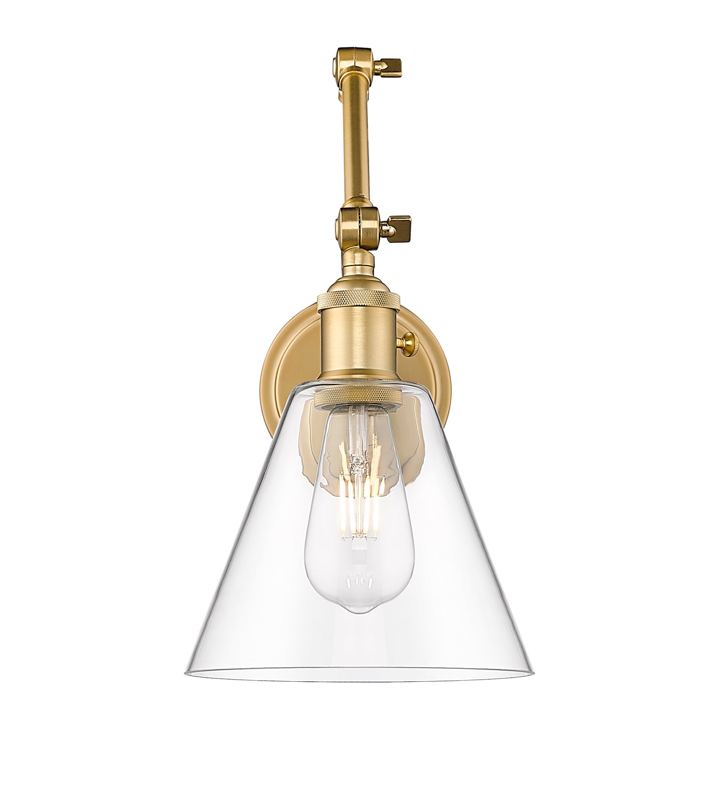 348S-MGLD - Gayson 1 Light Wall 8" Sconce - Modern Gold