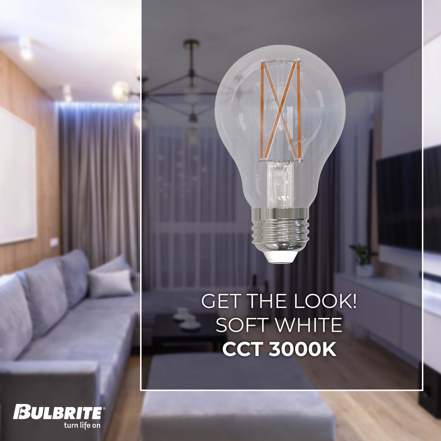 776914 - Dimmable Clear A19 LED Light Bulb - 9 Watt - 3000K - 4 Pack