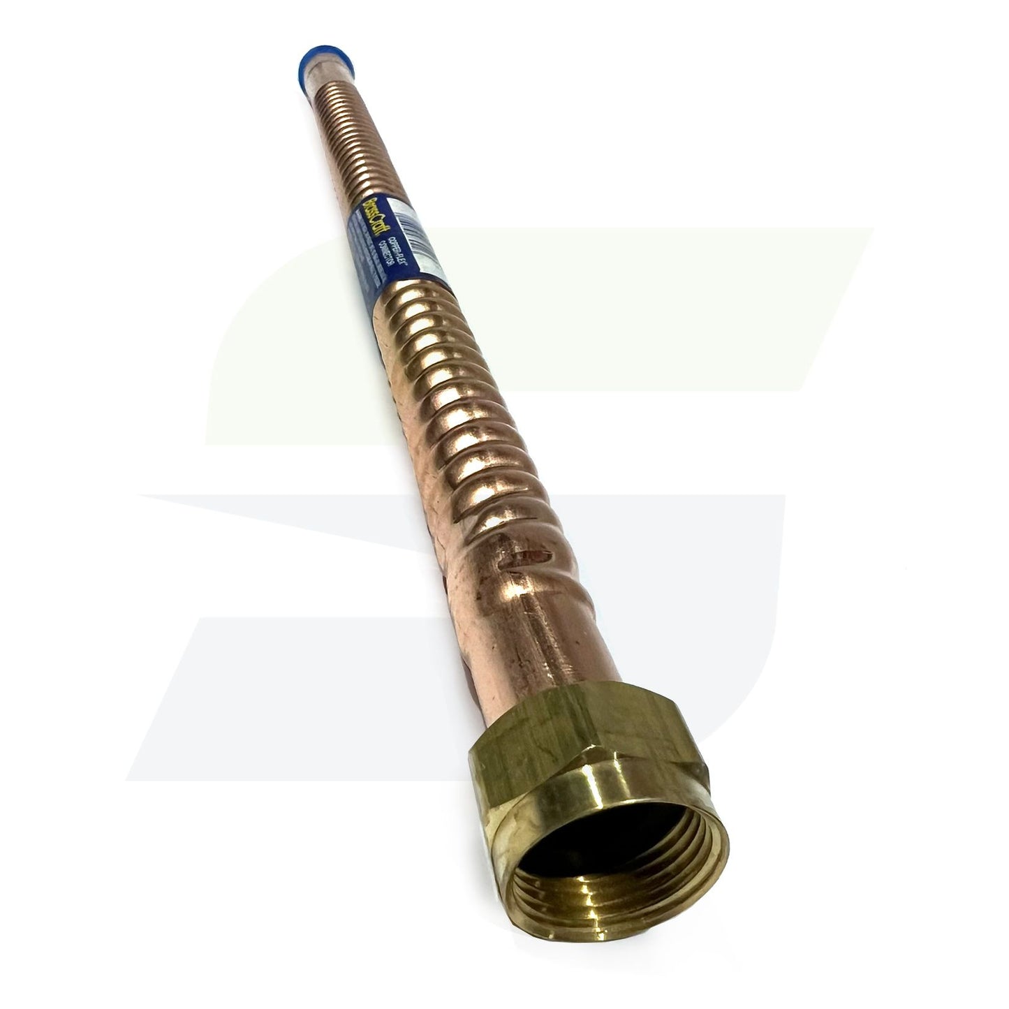 WB034-18N - Copper Water Heater Connector - 3/4" FIP x Sweat, 18"