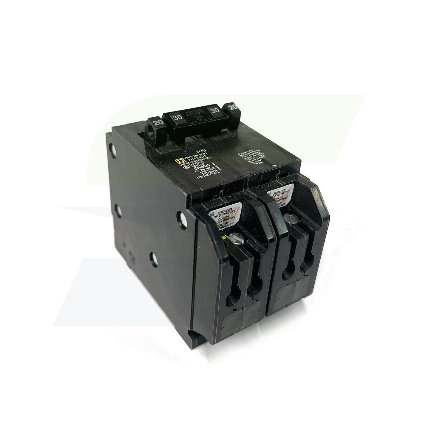 HOMT2020230 - 3-Pole Quad Tandem Plug-In Circuit Breaker - 120/240V, 2x20A & 1x30A