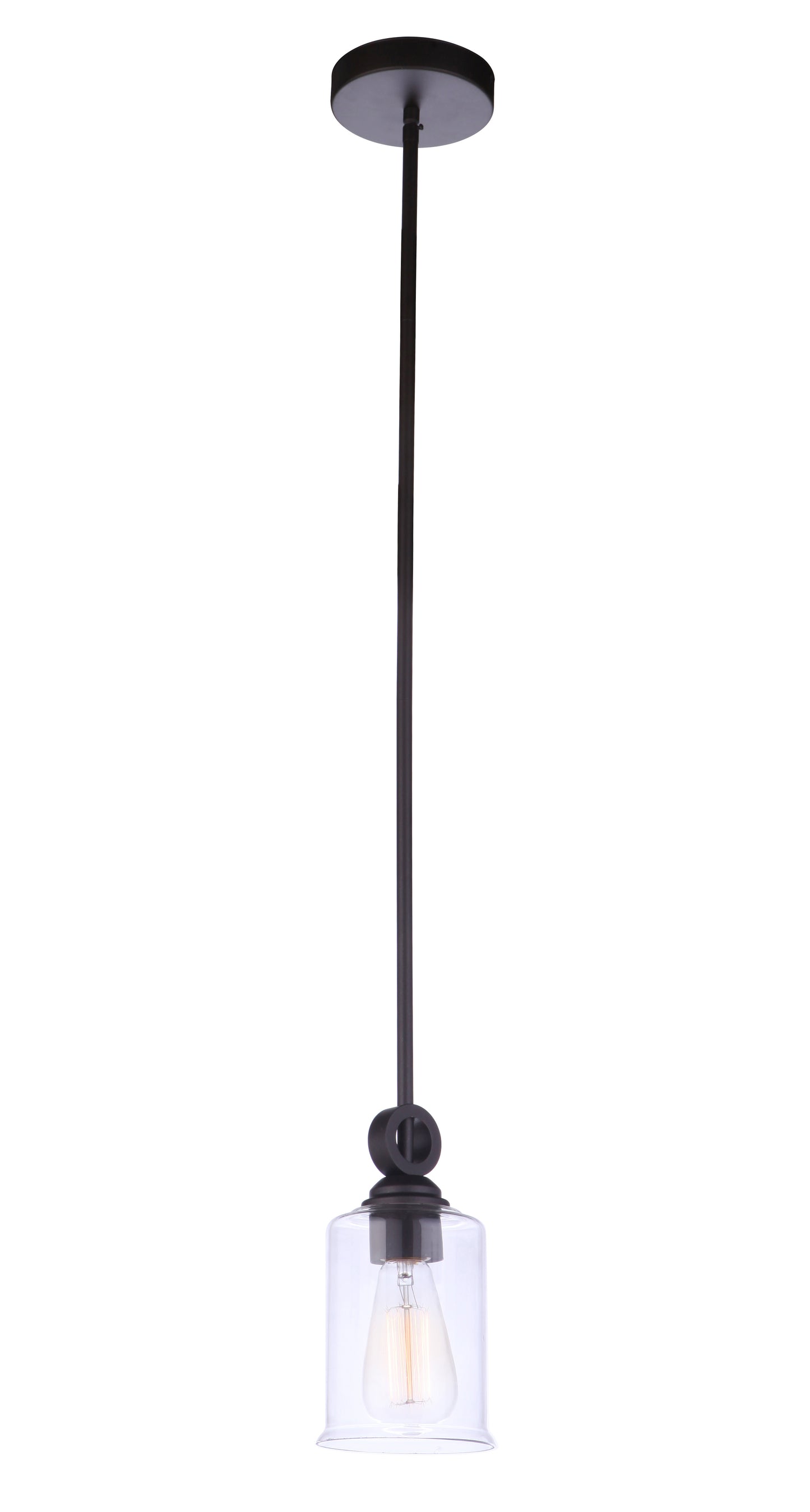 56491-ESP - Romero 1 Light 5" Wide Mini Pendant - Espresso