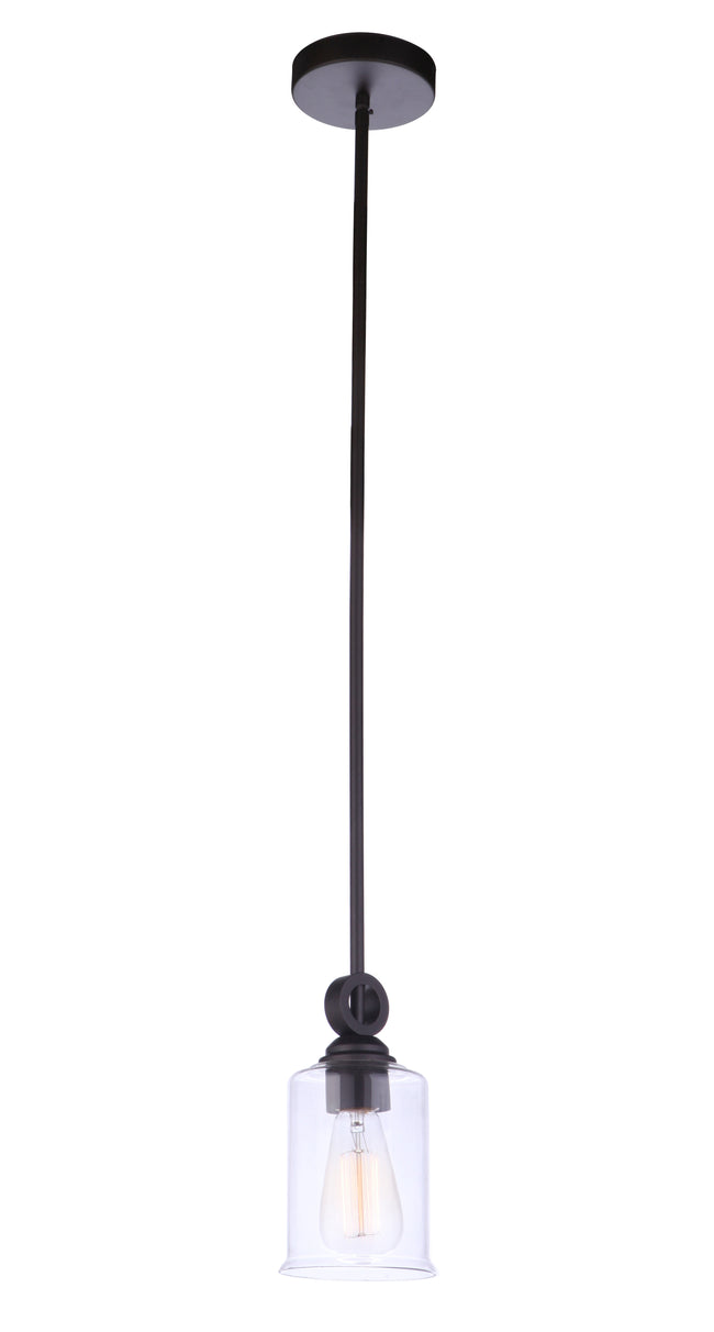56491-ESP - Romero 1 Light 5" Wide Mini Pendant - Espresso