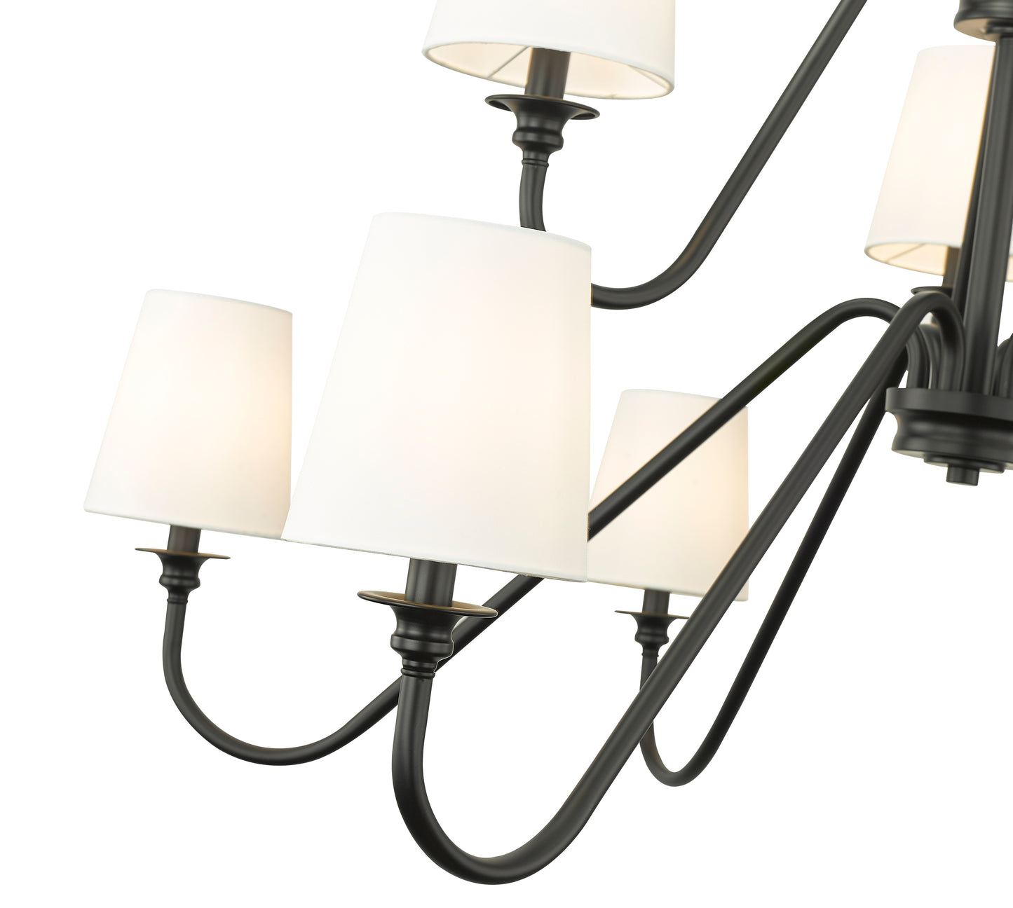 7509-9-46MB - Gianna 9 Light 46" Chandelier - Matte Black
