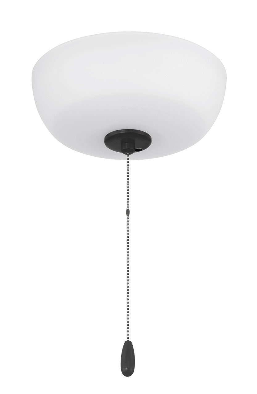 LK2601-2LWF-FB - 2 Light Bowl Light Kit in Flat Black (White Frost Glass)