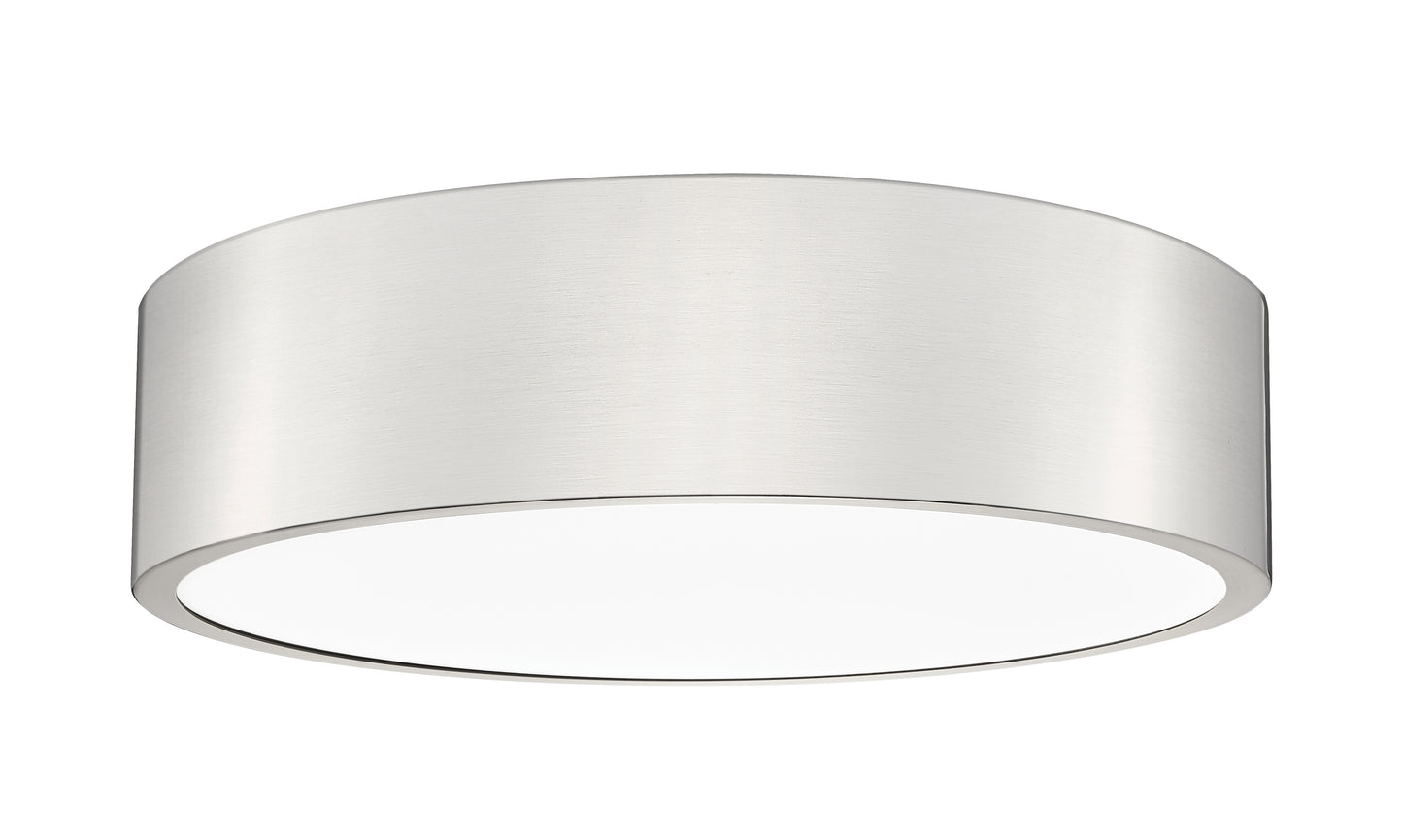 1017F16-BN-LED - Coronado 1 Light Flush 16" Mount - Brushed Nickel