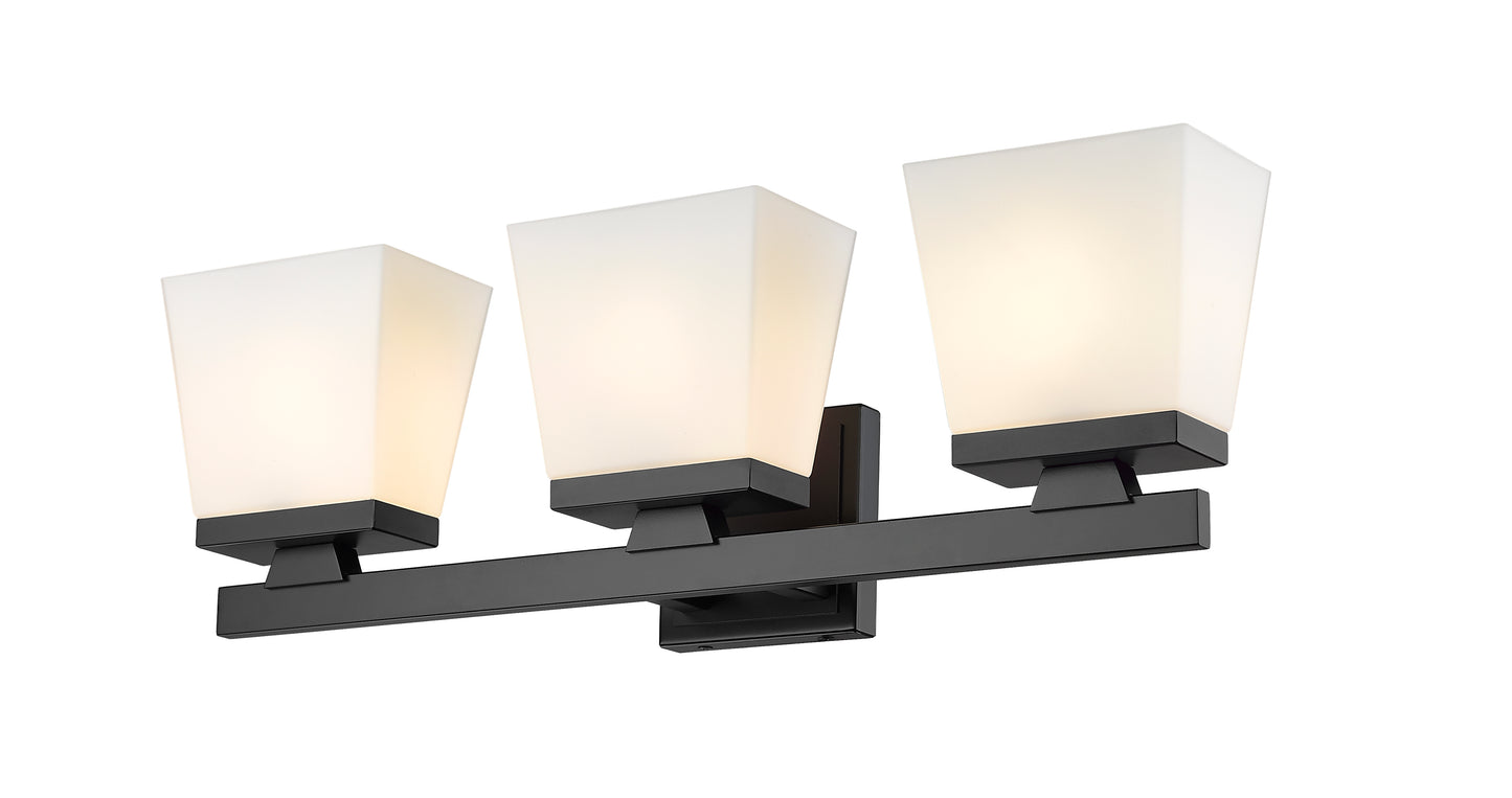 1937-3V-MB - Astor 3 Light 23" Vanity - Matte Black