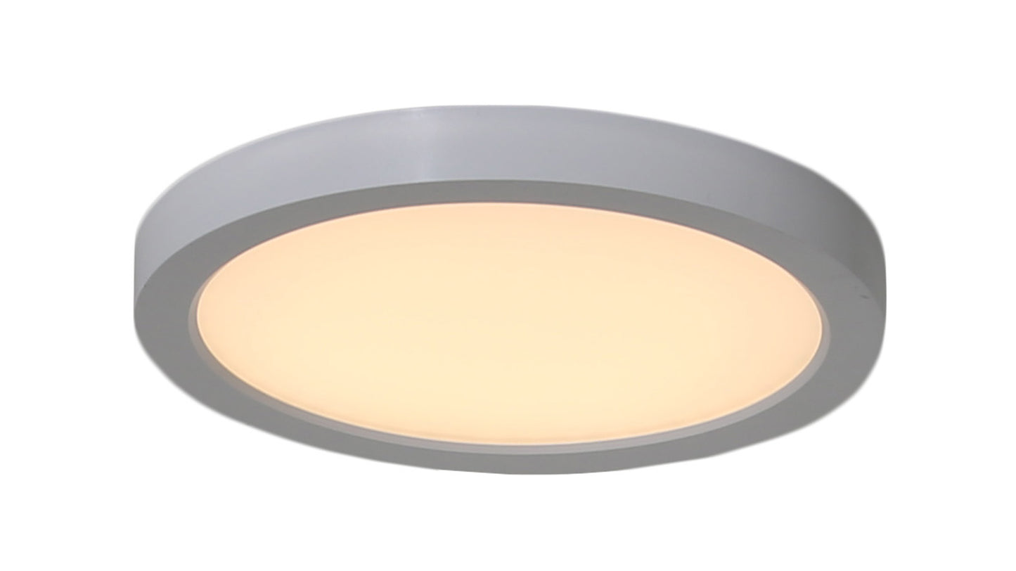 X9209-W-LED - LED Flushmount 1 Light 9" Wide Flush Mount - White