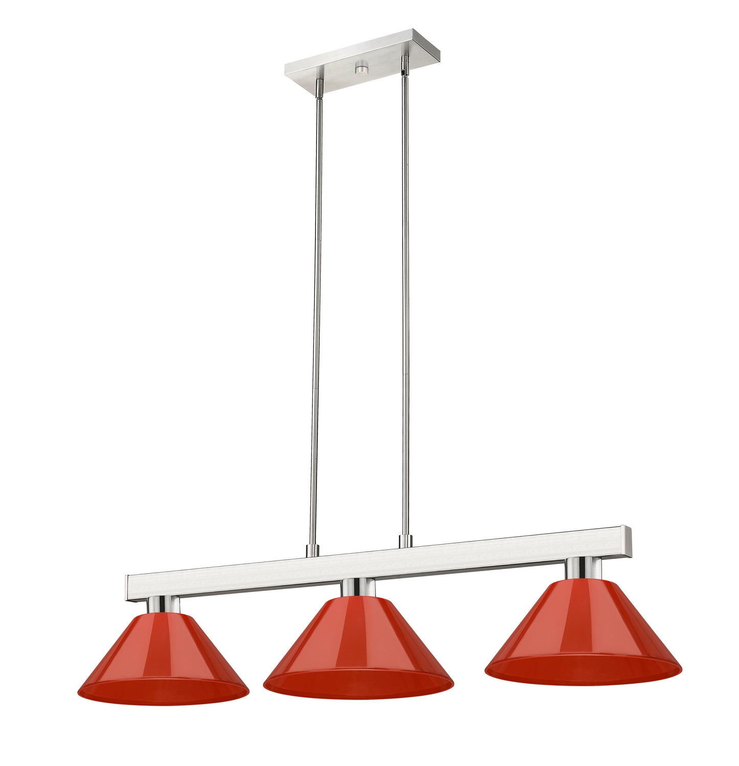 152BN-PRD - Cobalt 3 Light 46" Billiard - Brushed Nickel