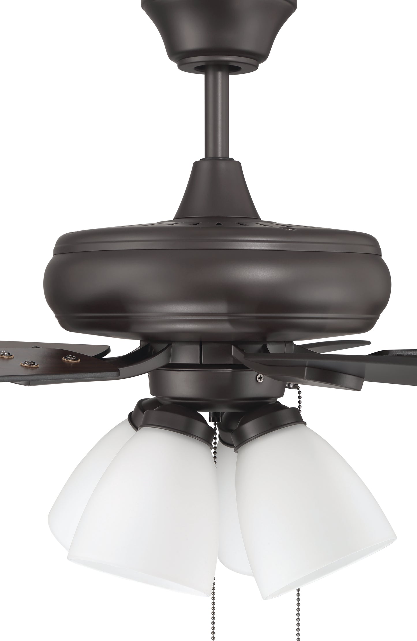 ECF114CBZ5-CBZWLN - Eos Frost 4 Light 52" 5 Blade Ceiling Fan with Light Kit - Classic Bronze