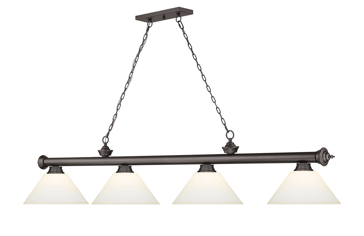 2306-4BRZ-AMO14 - Cordon 4 Light 81" Billiard - Bronze