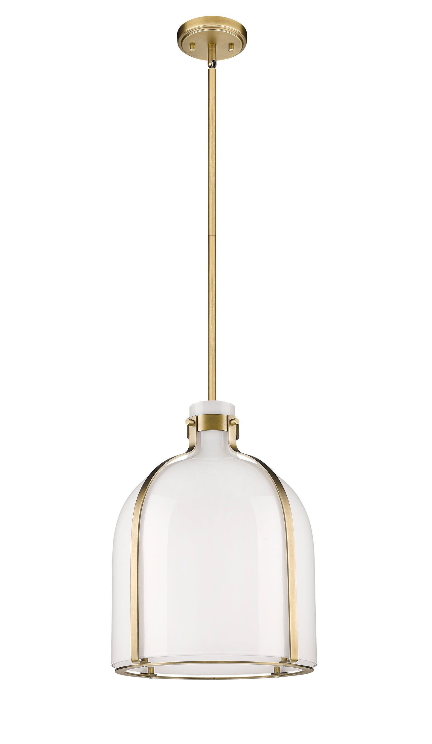 818-12RB - Pearson 1 Light 12" Pendant - Rubbed Brass