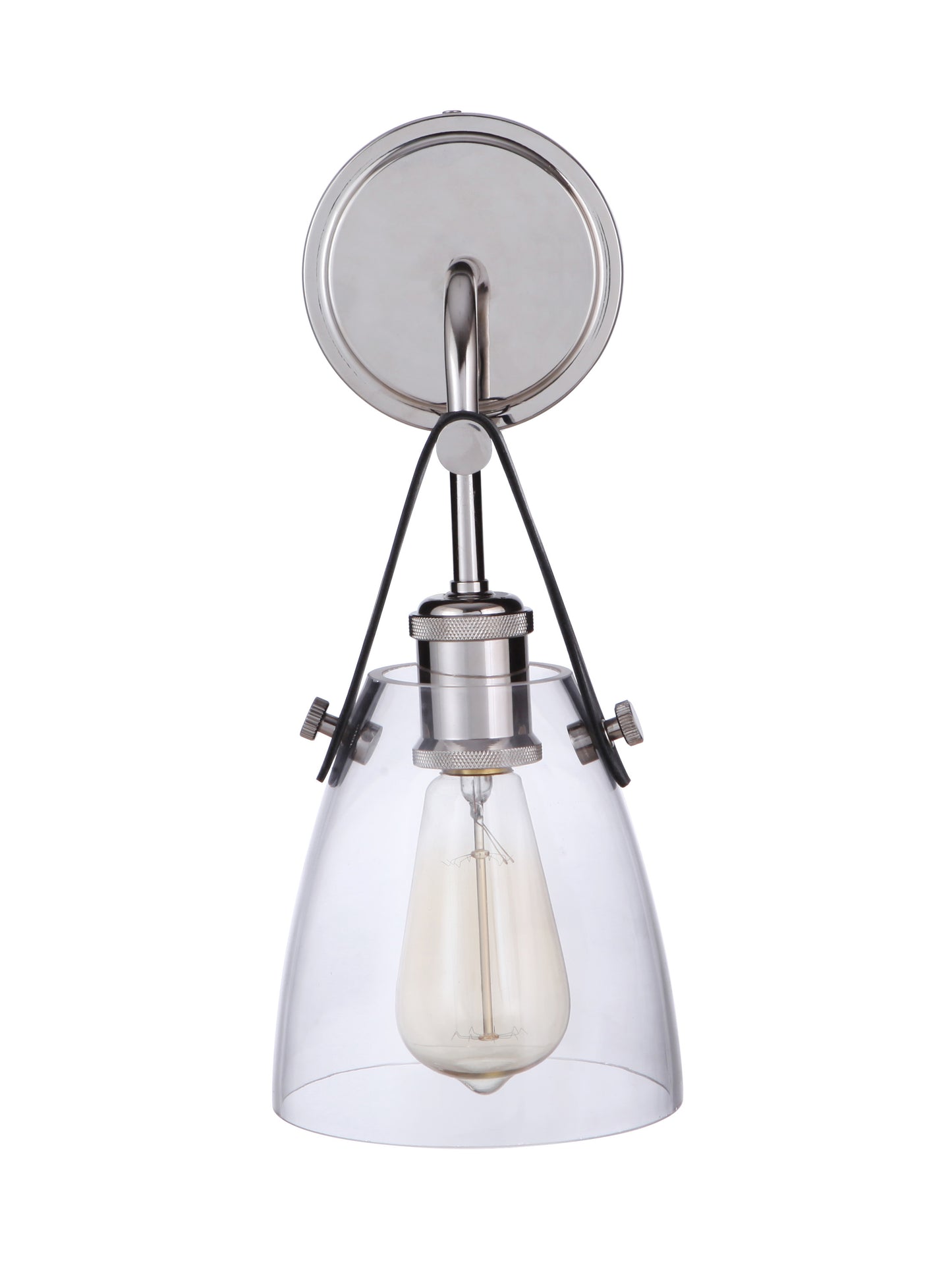 51361-PLN - Hagen 1 Light 14.17" High Wall Sconce - Polished Nickel