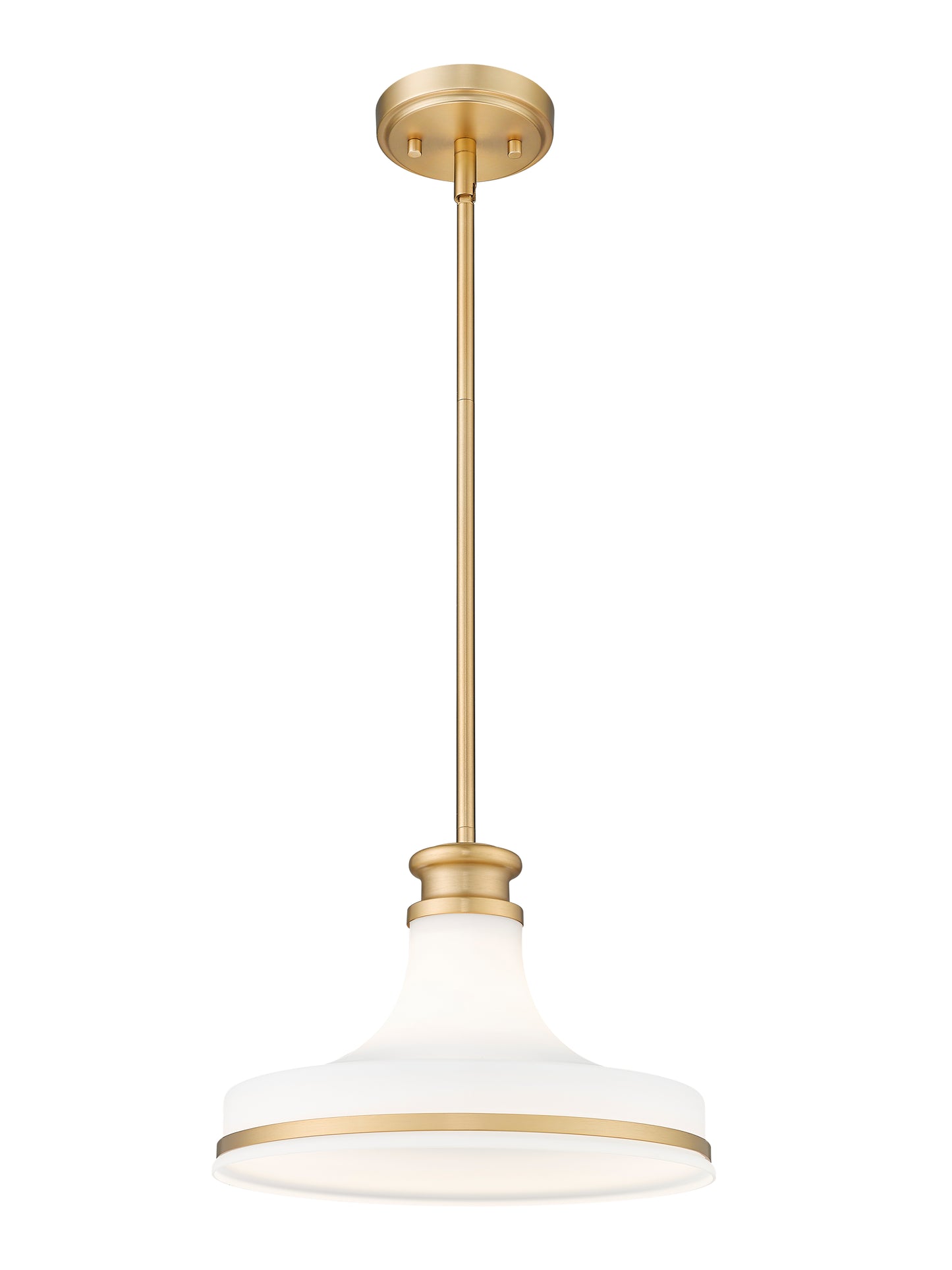 831P12-MGLD - Reznor 1 Light 12" Pendant - Modern Gold