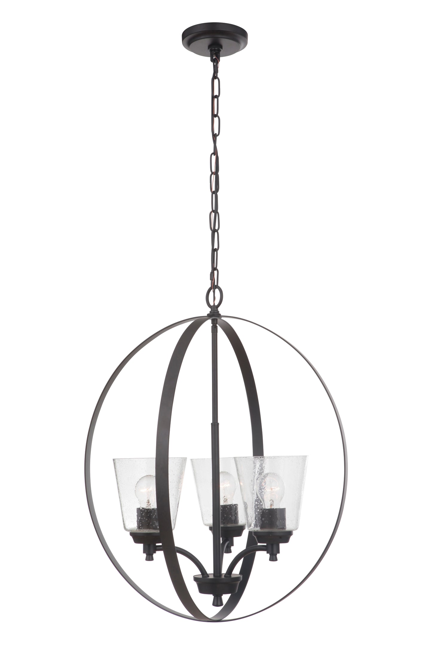 50233-FB - Tyler 3 Light 21" Wide Foyer Light - Flat Black