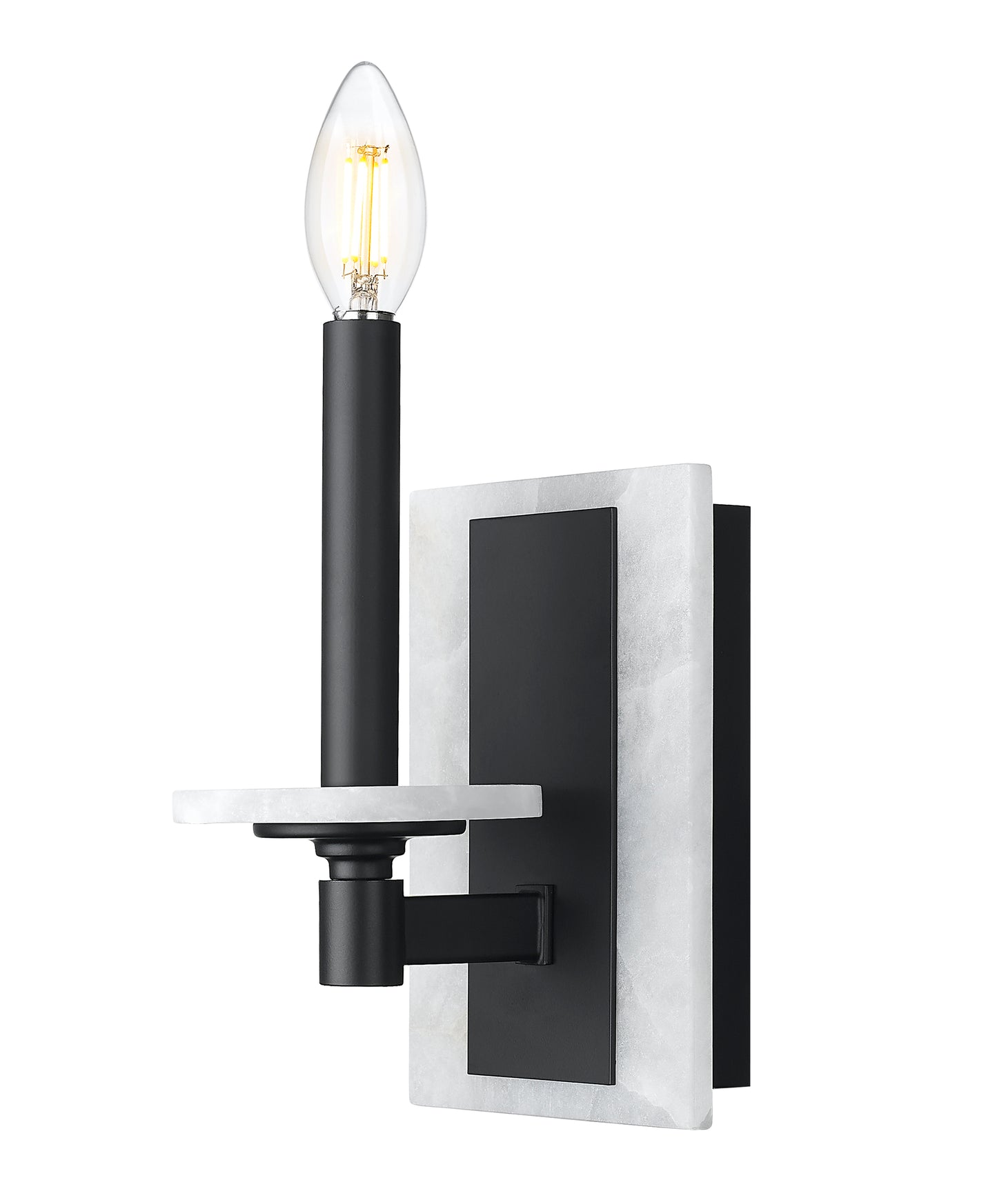 3045-1S-MB - Kaden 1 Light Wall 9" Sconce - Matte Black