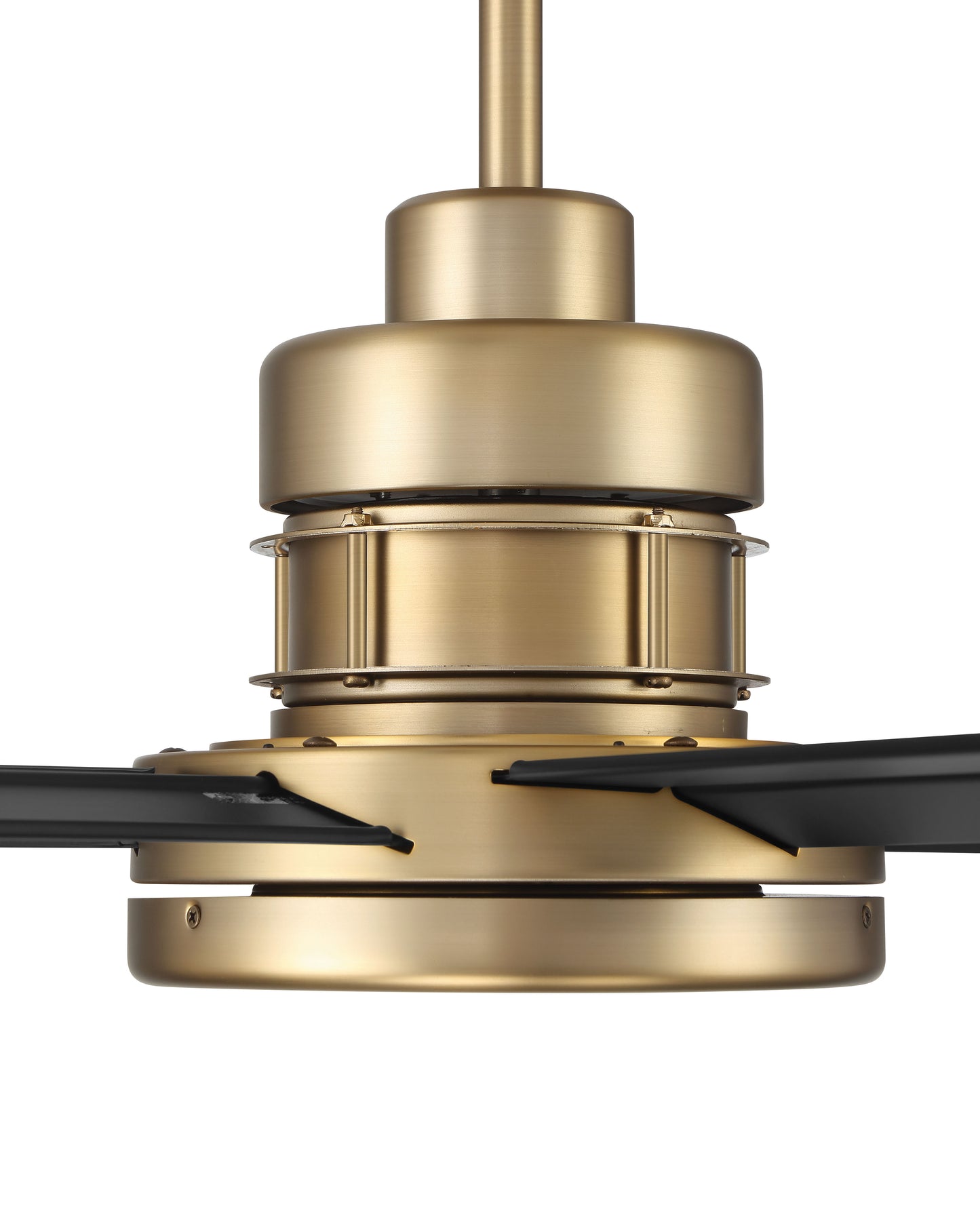 MND72SBFB6 - Mondo 72 72" 6 Blade Ceiling Fan with Light Kit - Satin Brass