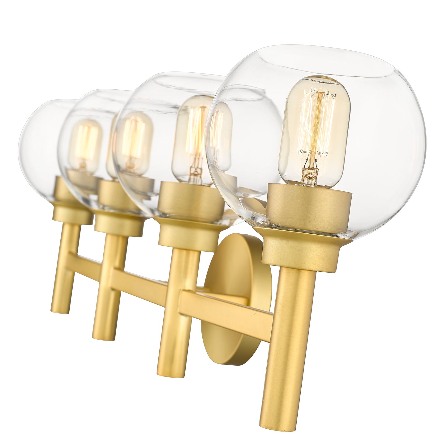 7502-4V-BG - Sutton 4 Light 32" Vanity - Brushed Gold