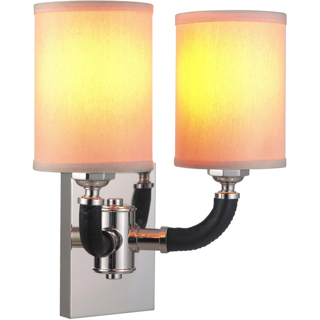 48162-PLN - Huxley 2 Light 14.4" High Wall Sconce - Polished Nickel