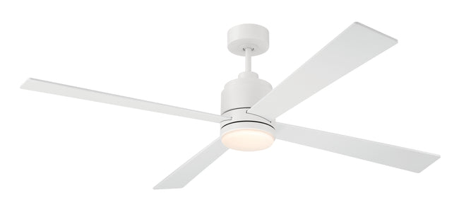 MCY60W4 - McCoy 60" 4-blade ceiling fan with 2-wire HW wall control 60" 4 Blade Ceiling Fan with Light Kit - White