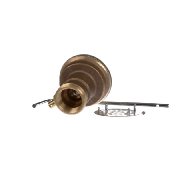 22209 - DrainKing Flat Strainer Brass