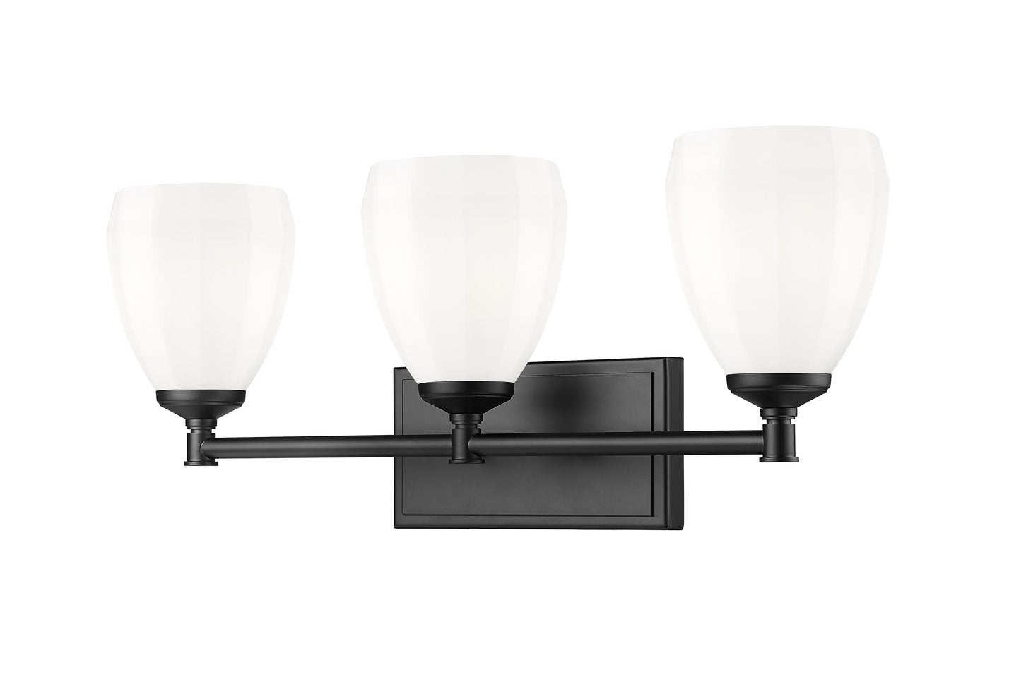 7004-3V-MB - Oren 3 Light 24" Vanity - Matte Black