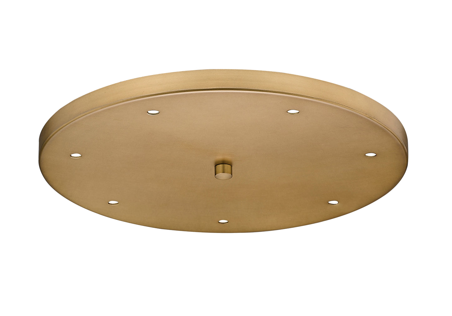 CP1807R-RB - Multi Point Canopy 7 Light Ceiling 18" Plate - Rubbed Brass
