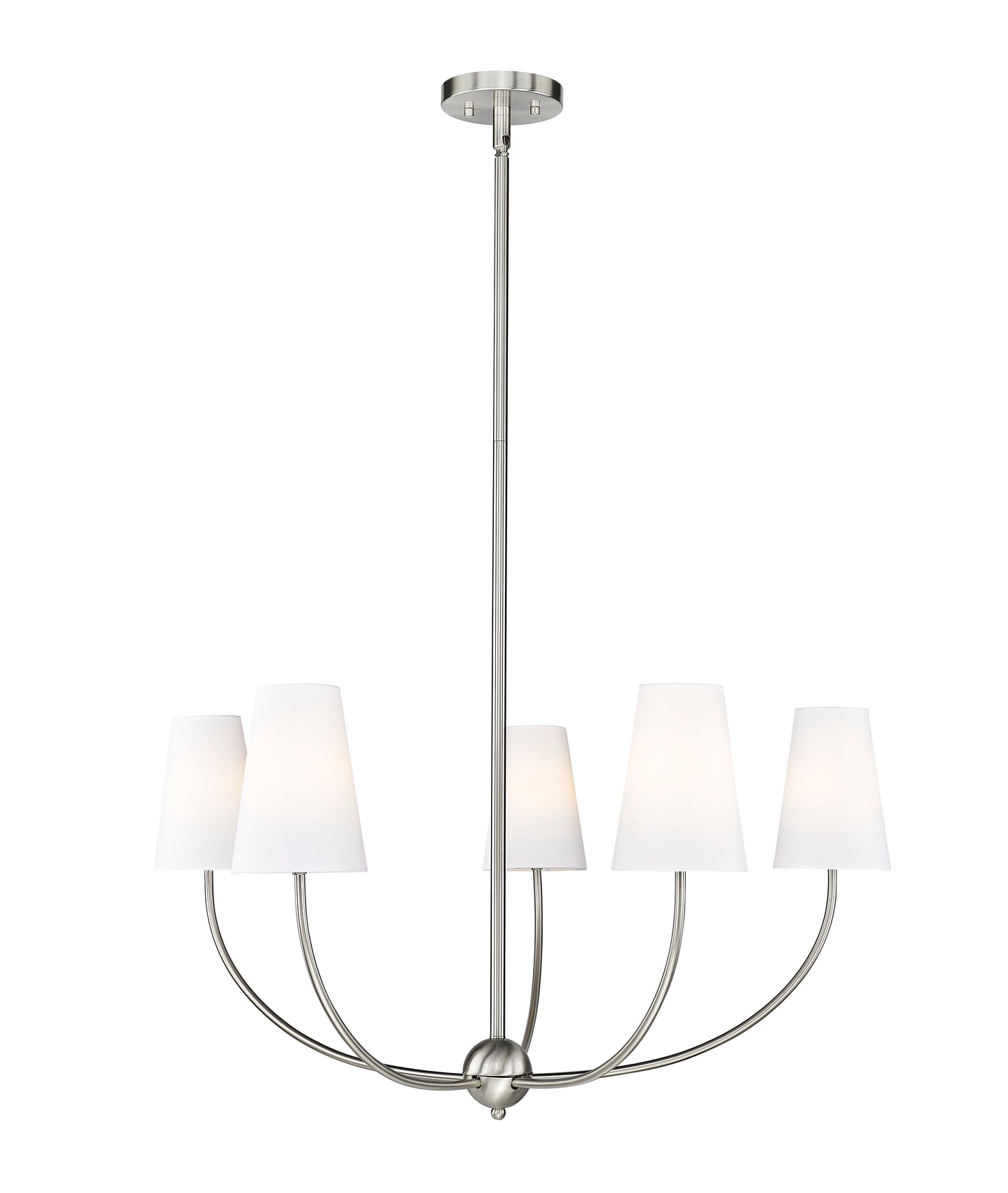 3040-32BN - Shannon 5 Light 32" Chandelier - Brushed Nickel
