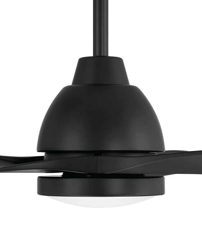 FRZ56FB3 - Frazier 56" 3-blade Indoor/ Outdoor Damp Rated Ceiling Fan 56" 3 Blade Indoor Outdoor Ceiling Fan with Light Kit - Flat Black