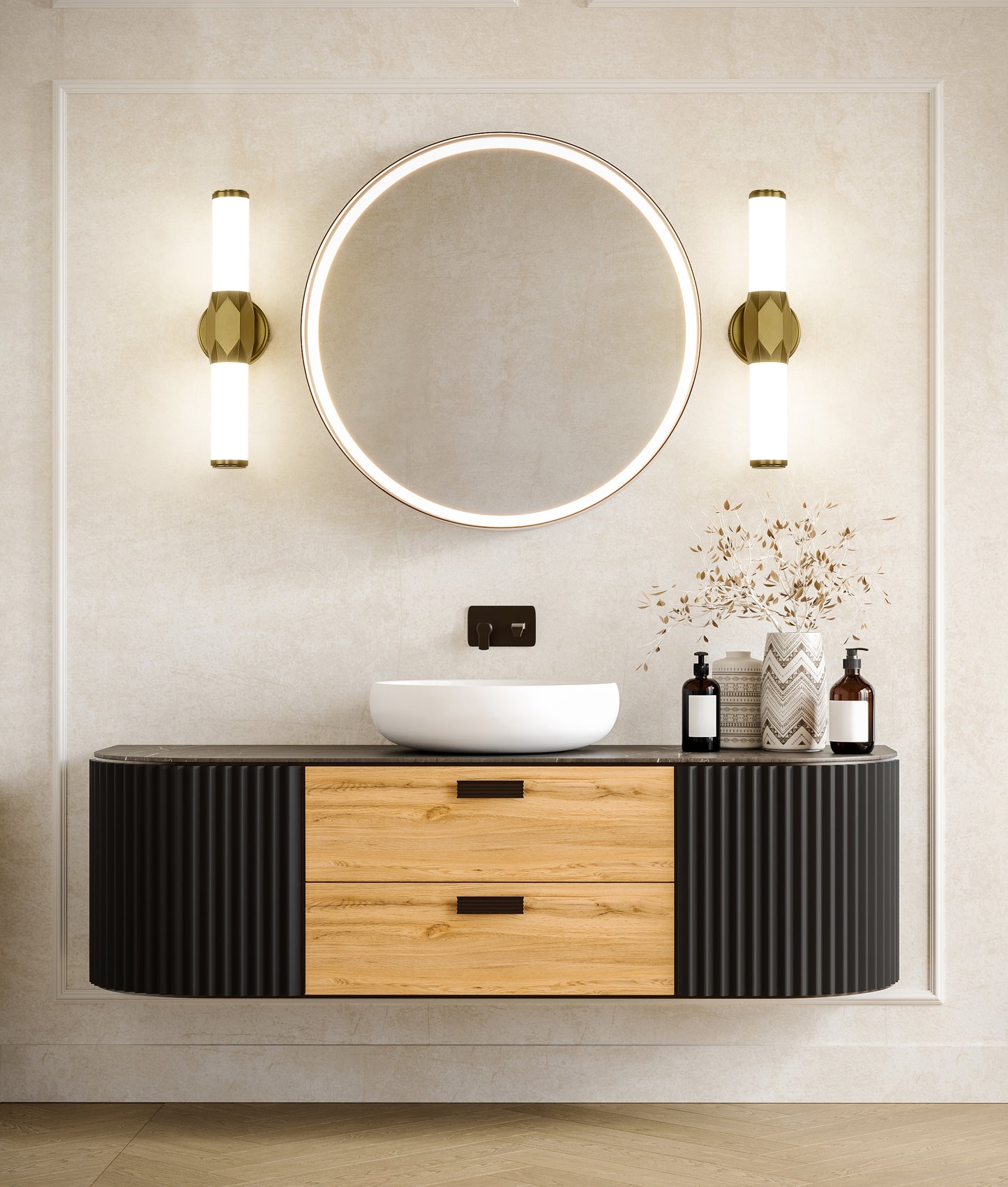 1010-18W-MGLD-LED - Cooper 1 Light 18" Vanity - Modern Gold