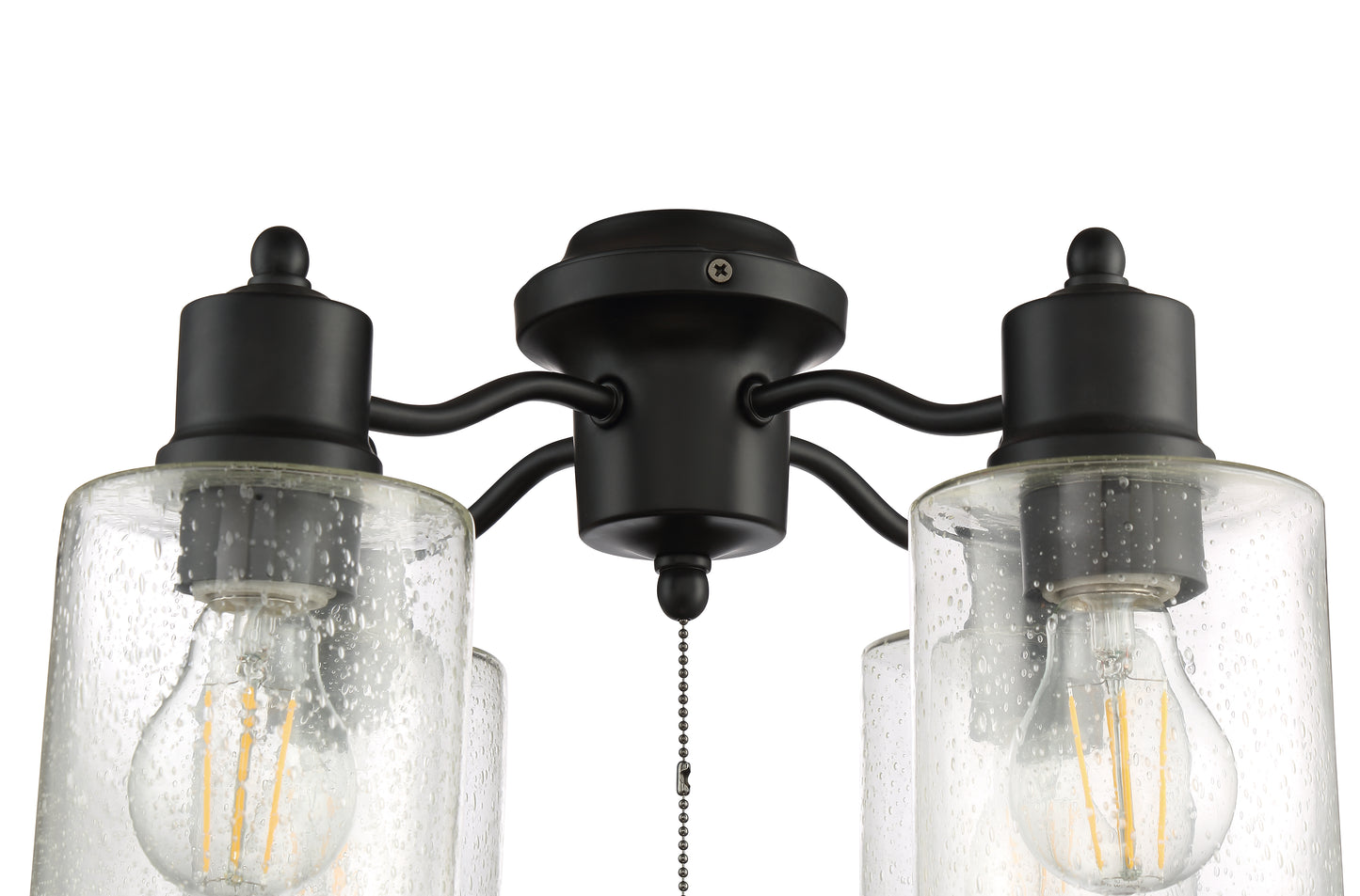 LK403107-FB-LED - 4 Light Universal Energy Star Light Kit in Flat Black