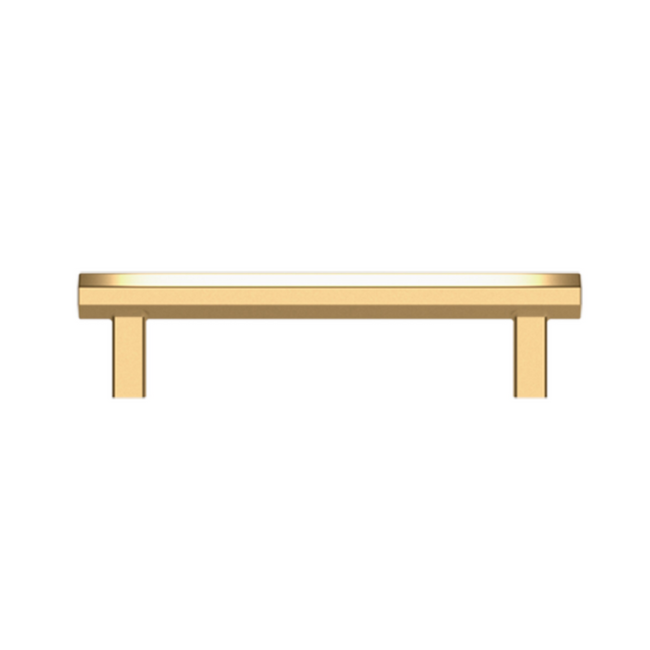 4417003 - 4" Centers - Octagonal Pull - Polished Brass