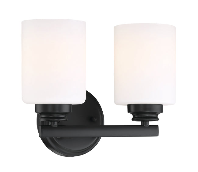 50502-FB-WG - Bolden 2 Light 11" Wide Vanity Light - Flat Black