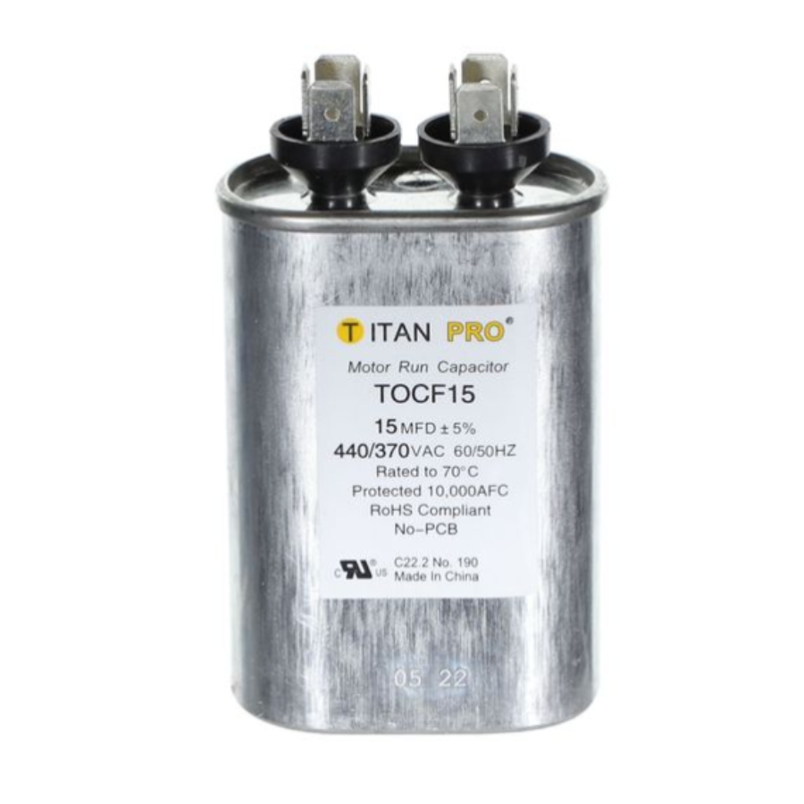 TOCF15 - TITAN PRO CAPACITOR 15 MFD 440/370V OVAL