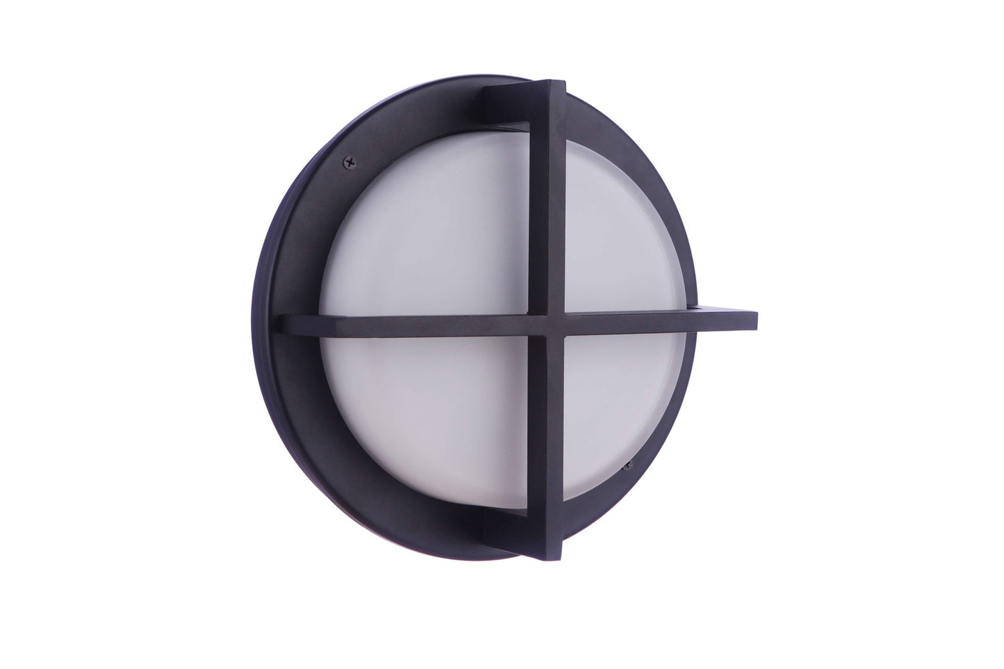 ZA5902-TB - Bulkhead Round 1 Light 3.94" High Outdoor Wall/Ceiling Mount - Textured Black