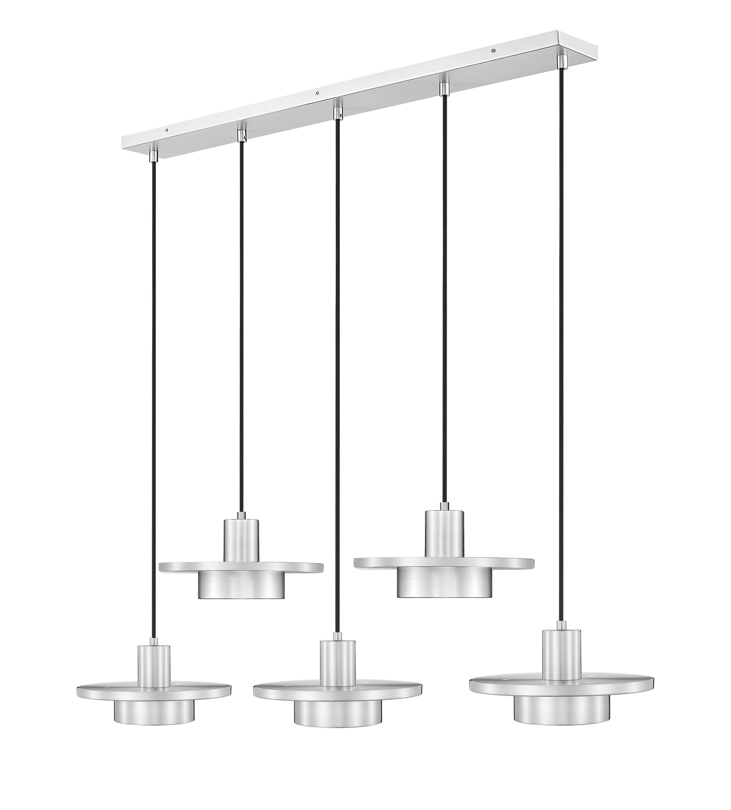 829P12-5L-BN-LED - Ludo 5 Light Linear 52" Chandelier - Brushed Nickel