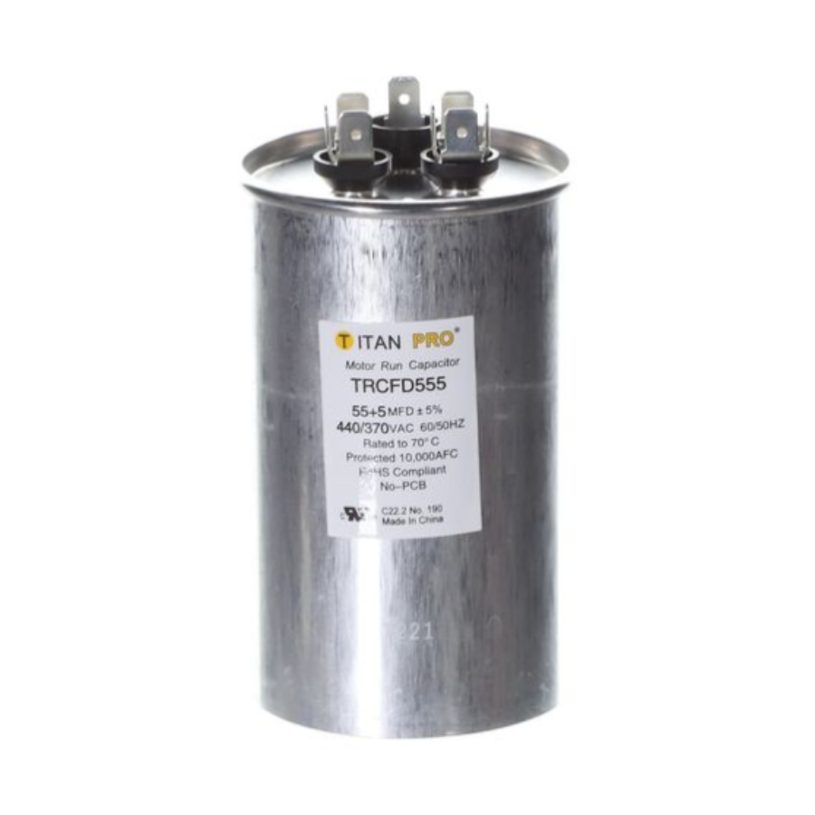 TRCFD555 - TITAN PRO CAPACITOR 55+5 MFD 440/370V ROUND