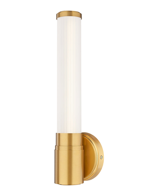 1020-1S-MGLD-LED - Warwick 1 Light Wall 16" Sconce - Modern Gold