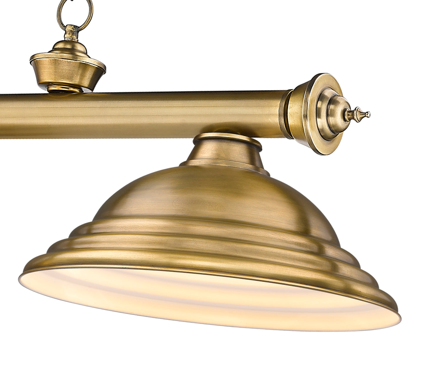 2306-3RB-SRB - Cordon 3 Light 58" Billiard - Rubbed Brass