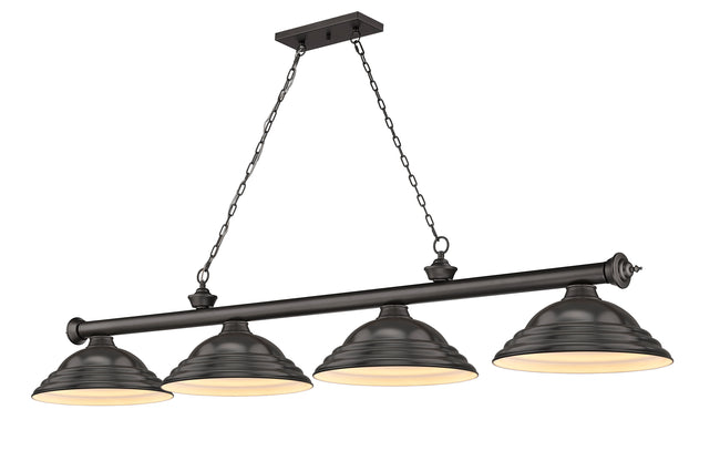 2306-4BRZ-SBRZ - Cordon 4 Light 82" Billiard - Bronze