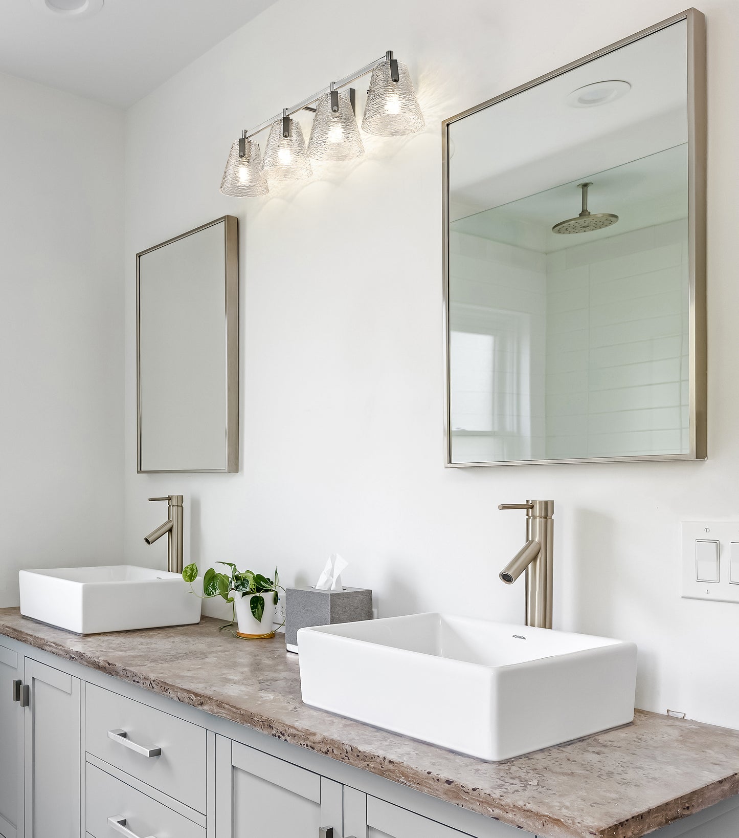 1101-4V-BN - Analia 4 Light 36" Vanity - Brushed Nickel