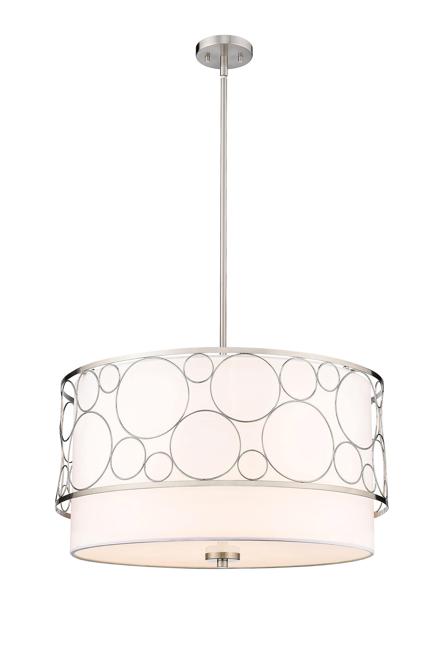 197-24BN - Kendall 4 Light 24" Chandelier - Brushed Nickel