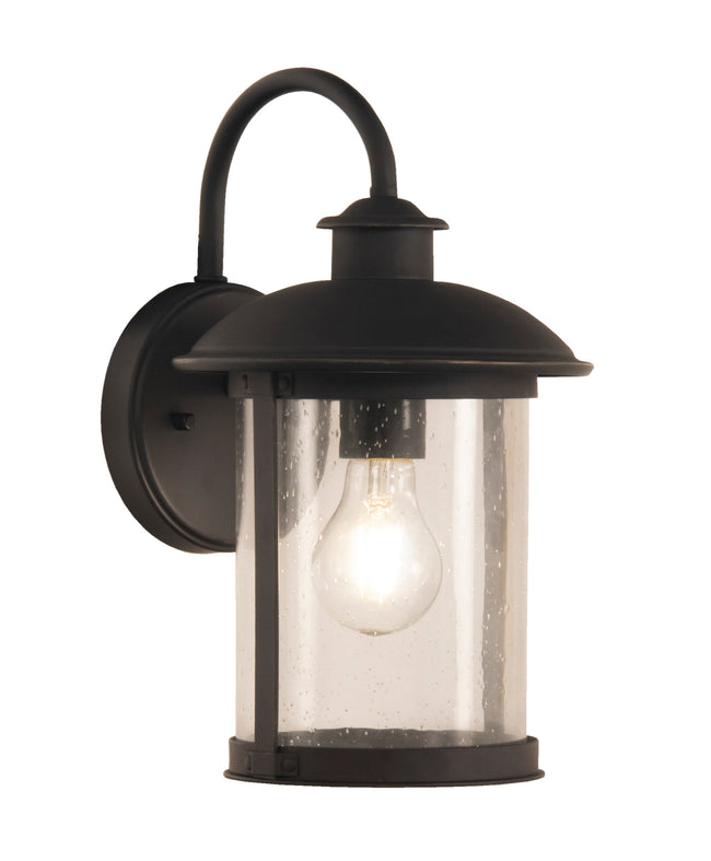 ZA3204-DBG - O'Fallon 1 Light 12.63" High Outdoor Wall Lantern - Dark Bronze Gilded