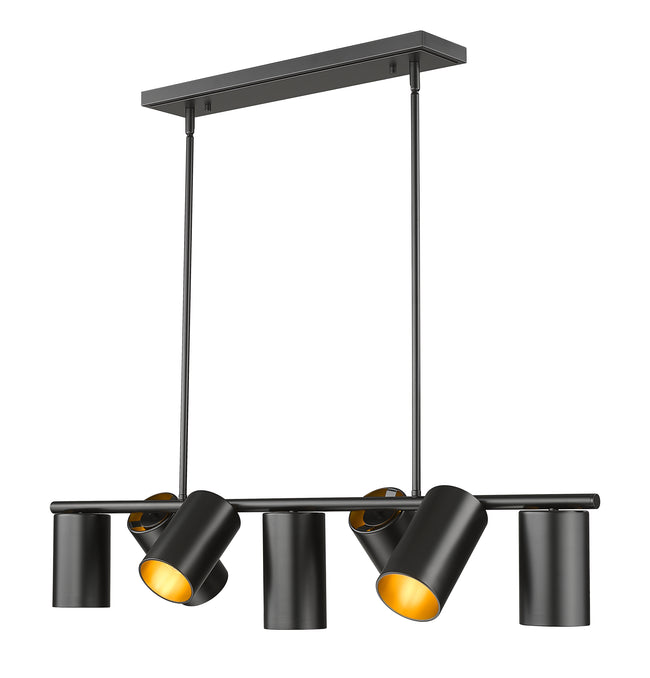 7520-7L-MB - Lumina 7 Light Linear 42" Chandelier - Matte Black